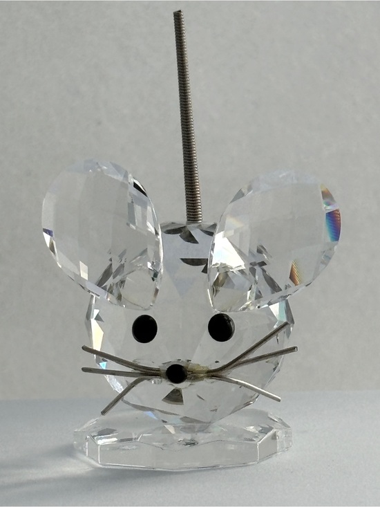 Swarovski Other - Vintage Swarovski Crystal Mouse On Octagon Base